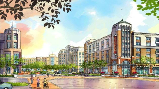 Rendering of the District at Milpitas development proposal by Integral Properties, courtesy of the City of Milpitas